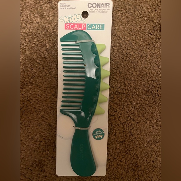Conair Kids Green Comb w| Scales for Scalp Massage *BRAND NEW/ NEVER USED* - Picture 9 of 11